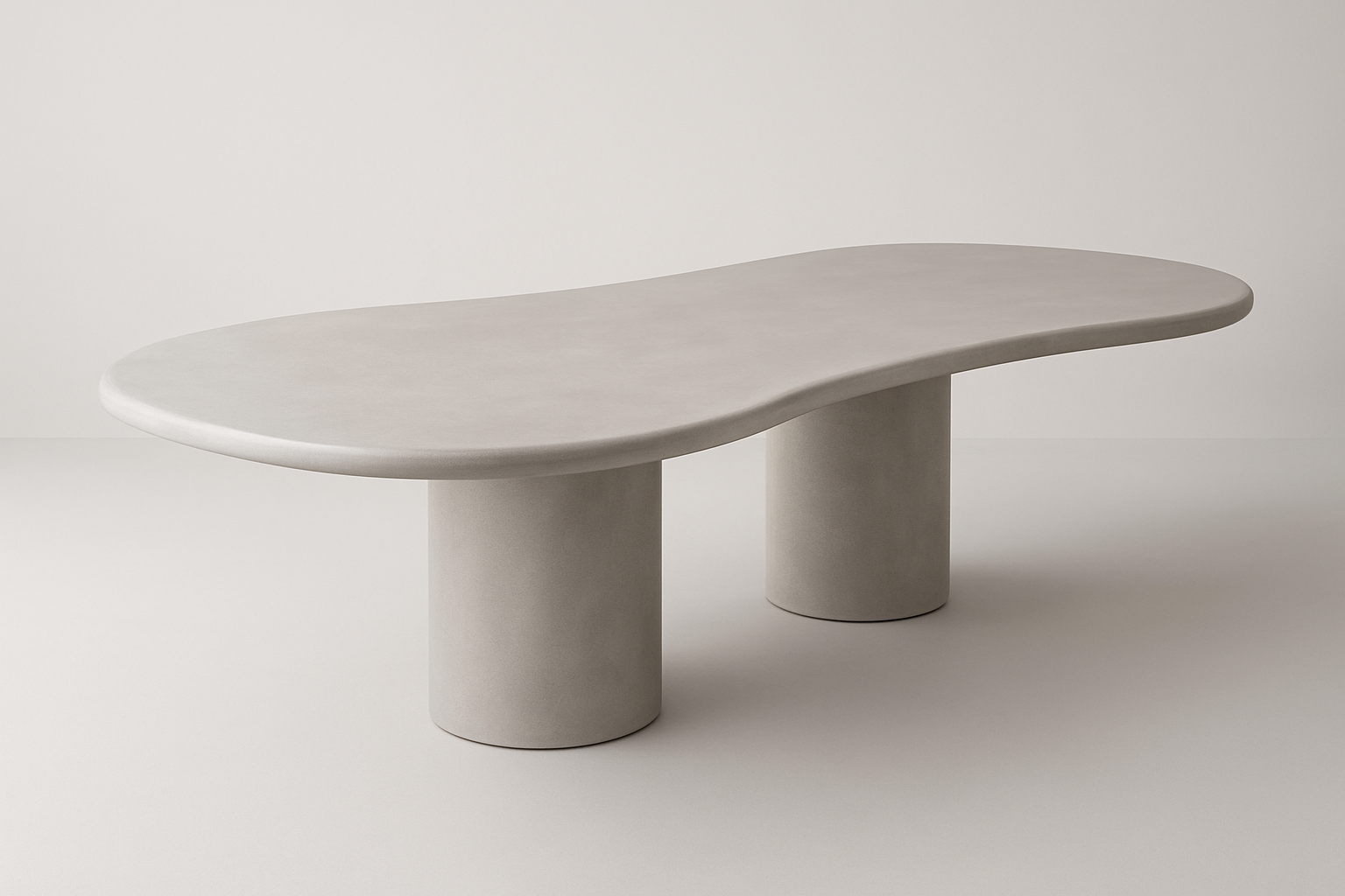 Luna Regalia Micro Cement Dining Table - Main View
