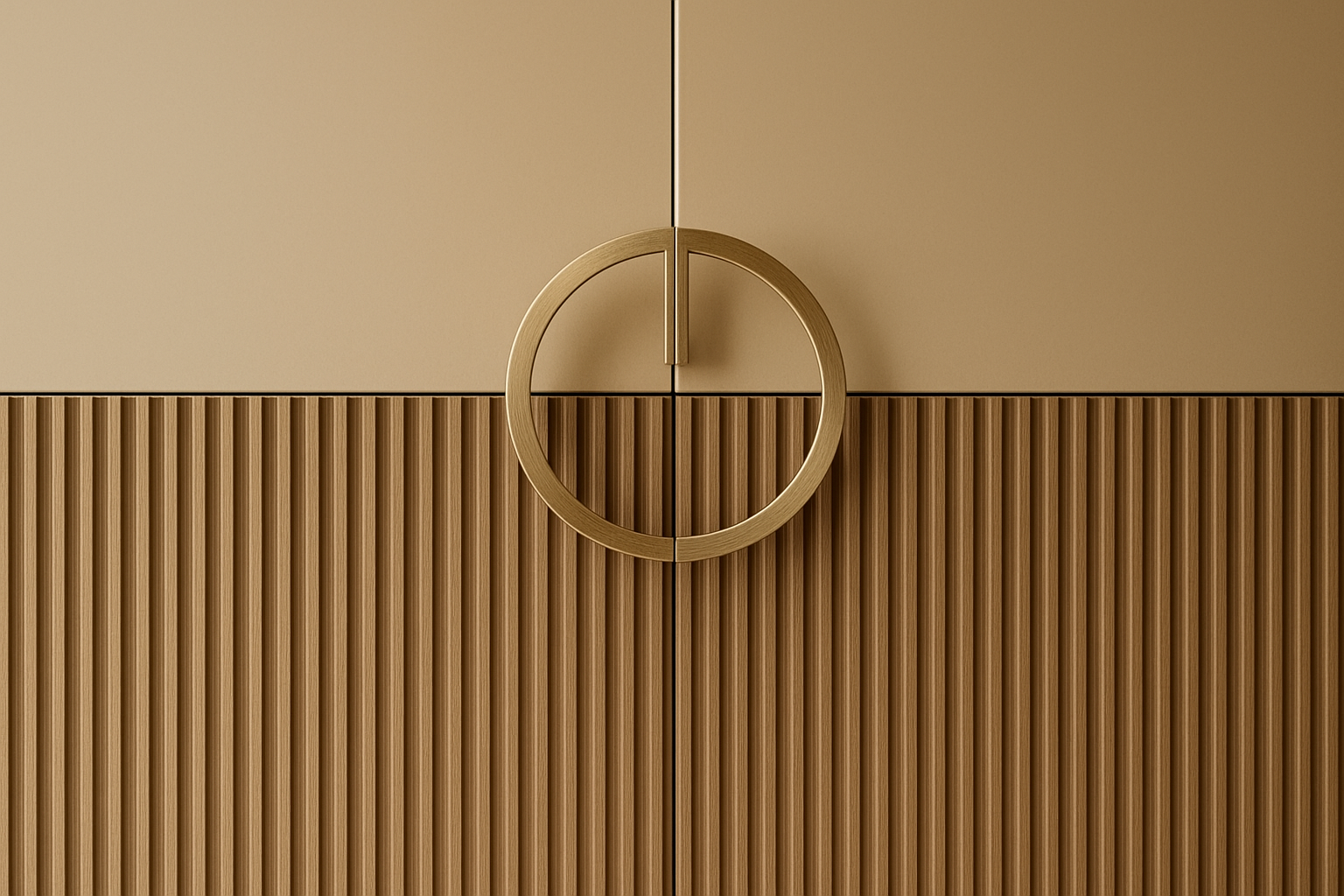 Maison Courage – Bold Sanctuary Wardrobe - Fluted Wood Detail