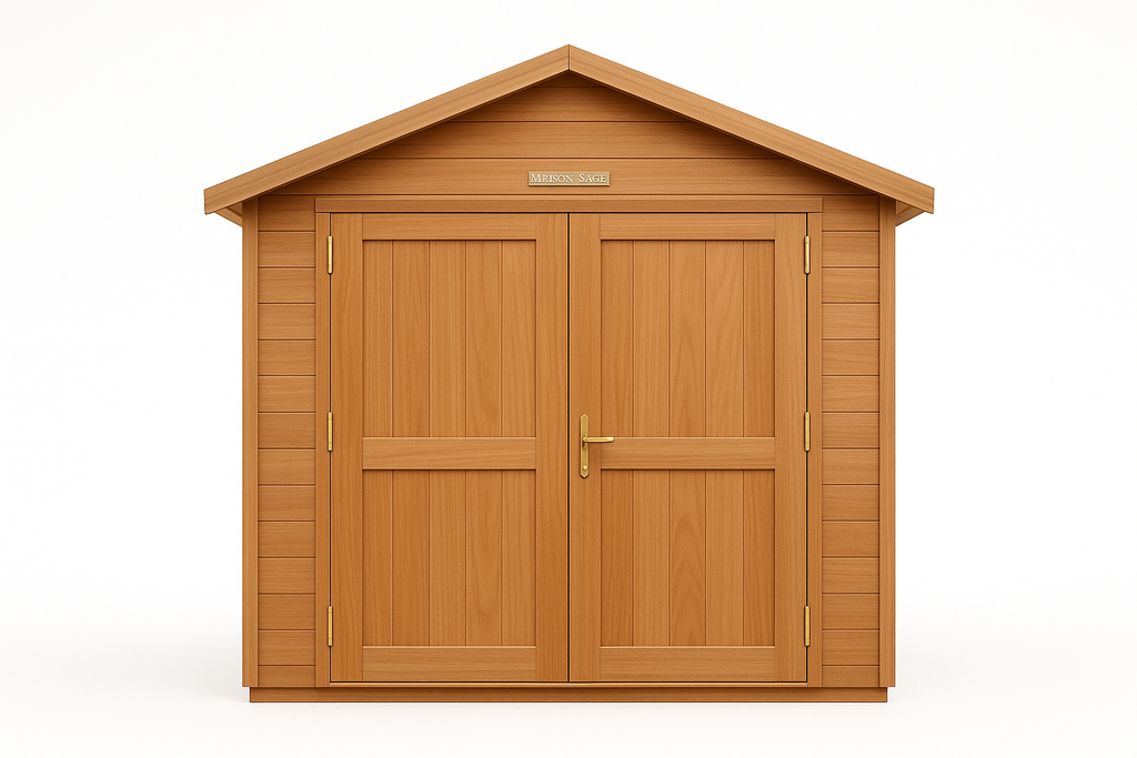 Maison Sage Deluxe Shed 3.5x2.5m - Front View