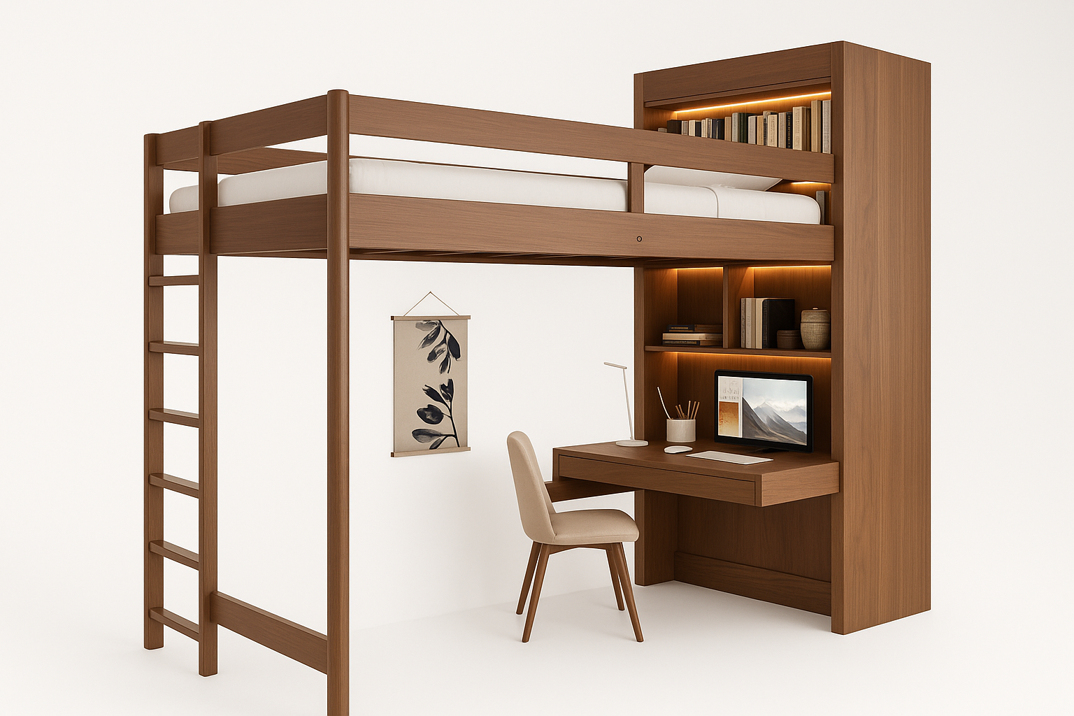  Maison Sage – Loft Bed with Desk