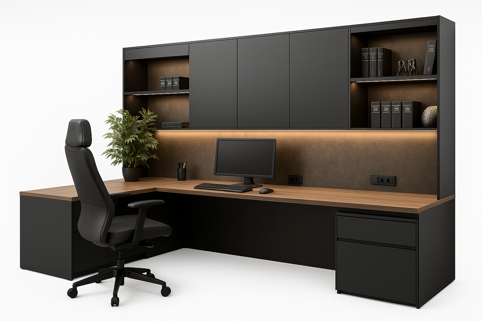 Maison Sage Office Setup - Perspective View