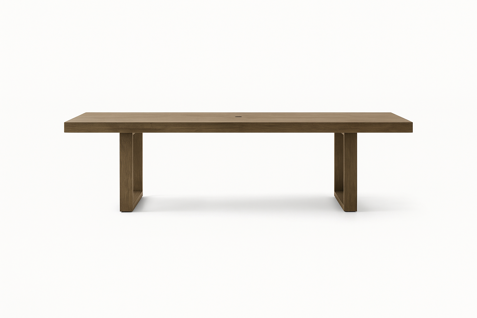 Mira 6-Seater Teak Table - Front View