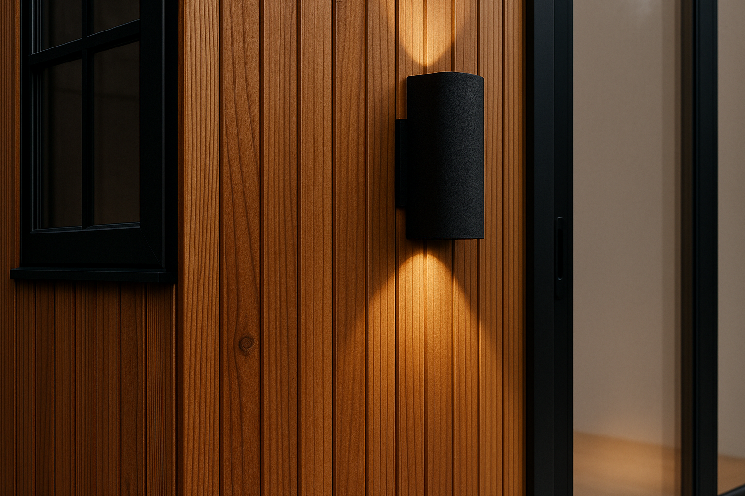 Modern Wooden House - Detail View