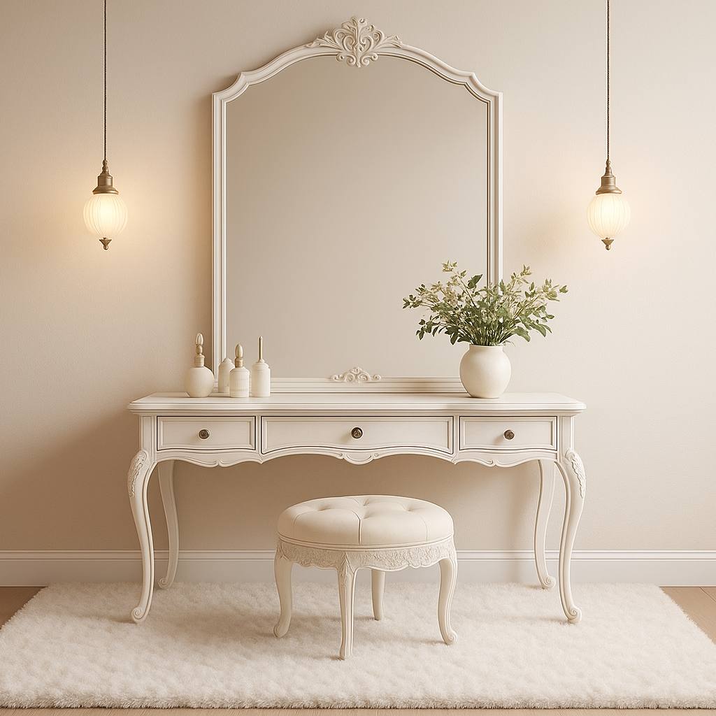 Nooré Vintage Dressing Vanity - Timeless Elegance