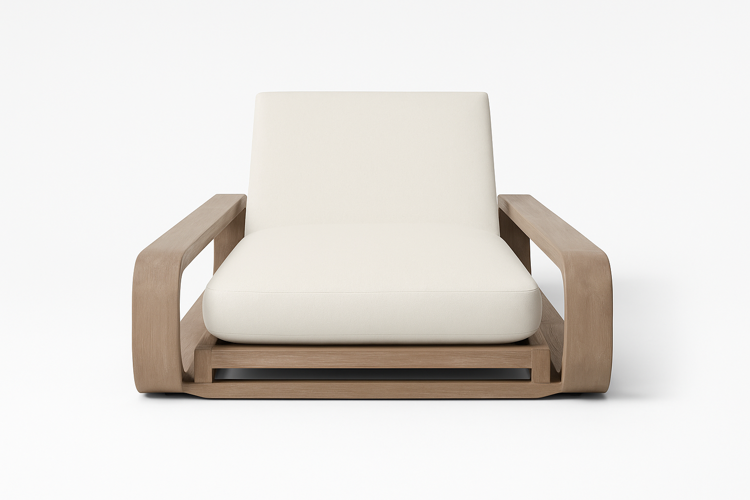 Outdoor Poolside Nova Resort Style Lounger - Front View
