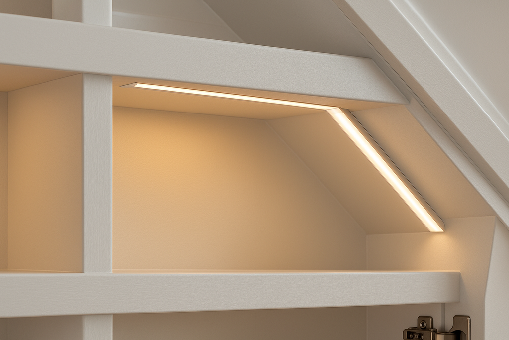 Perdue Premier Basic Shelves Under Stair Unit - Detail View