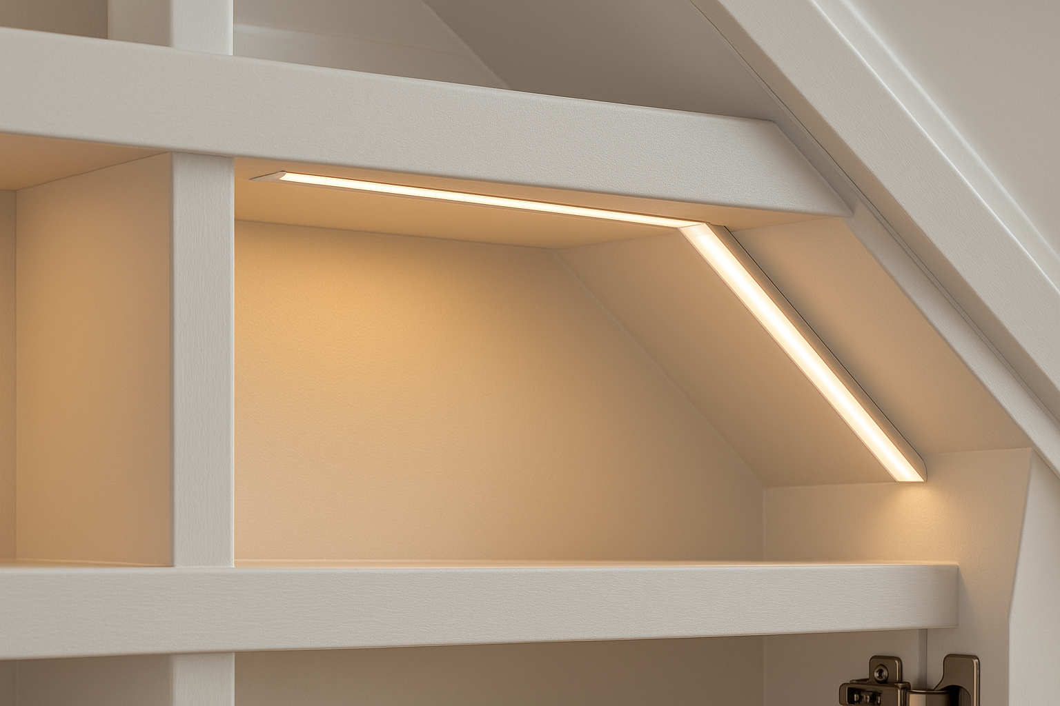 Perdue Premier Basic Shelves Under Stair Unit - Detail View