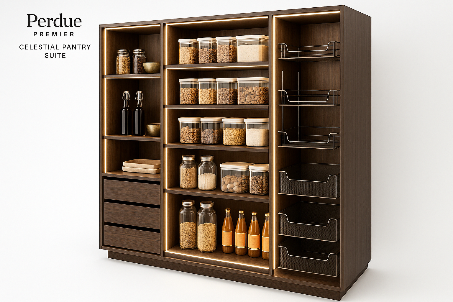 Perdue Premier Celestial Pantry Suite - Perspective View