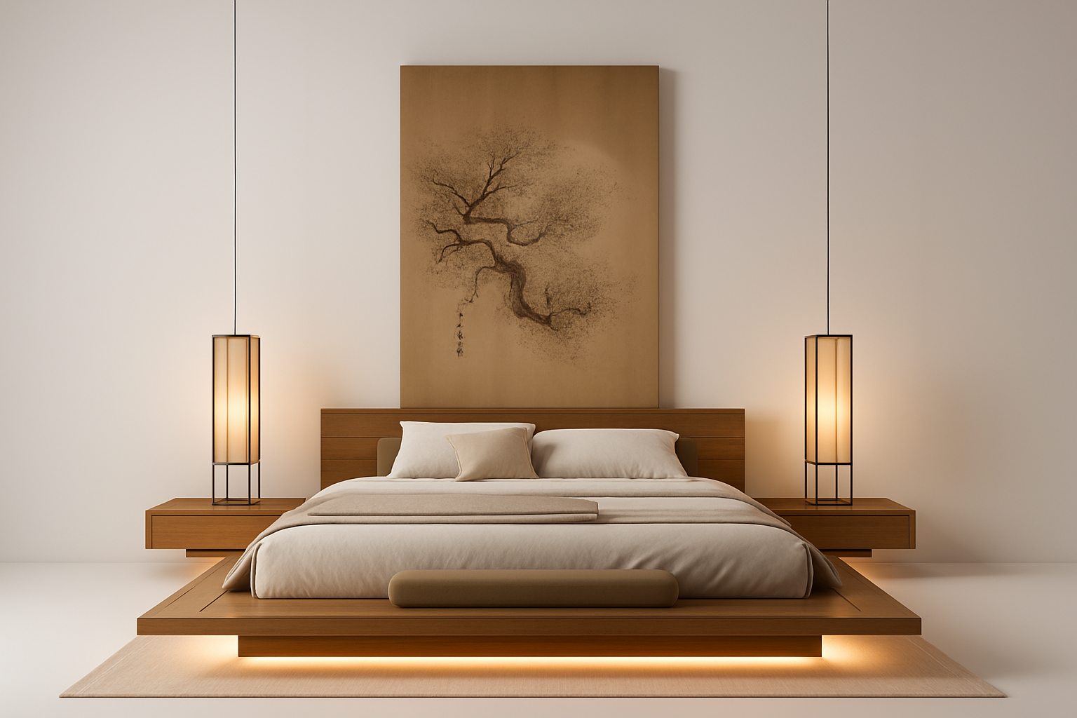 Perdue Premier Celestial Rest Bed - Japanese-Inspired Front View