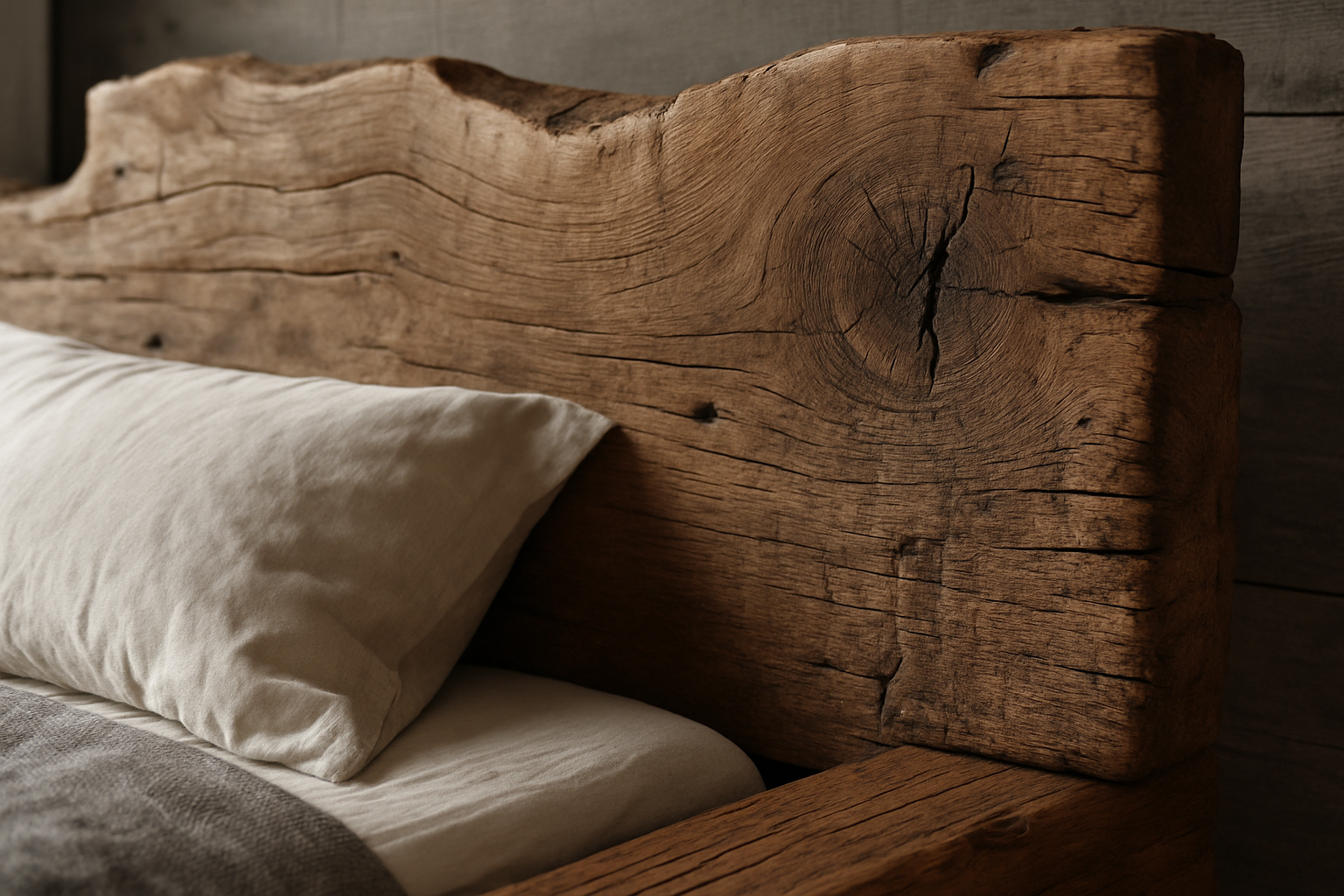 Perdue Premier Reclaimed Bed Frame - Authentic Detail Shot