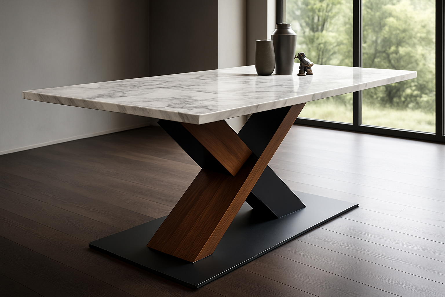 Ravé 8-Seater Marble Dining Table - Sophisticated Angle