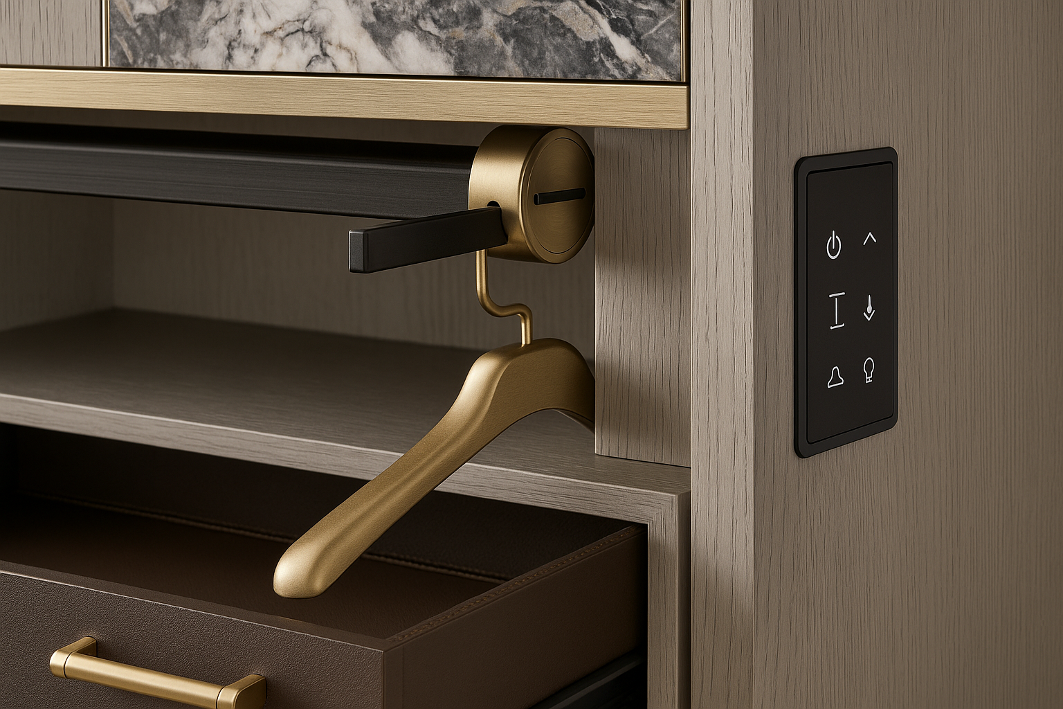Ravé Built-in Wardrobe - Ultra-Luxury Detail Shot