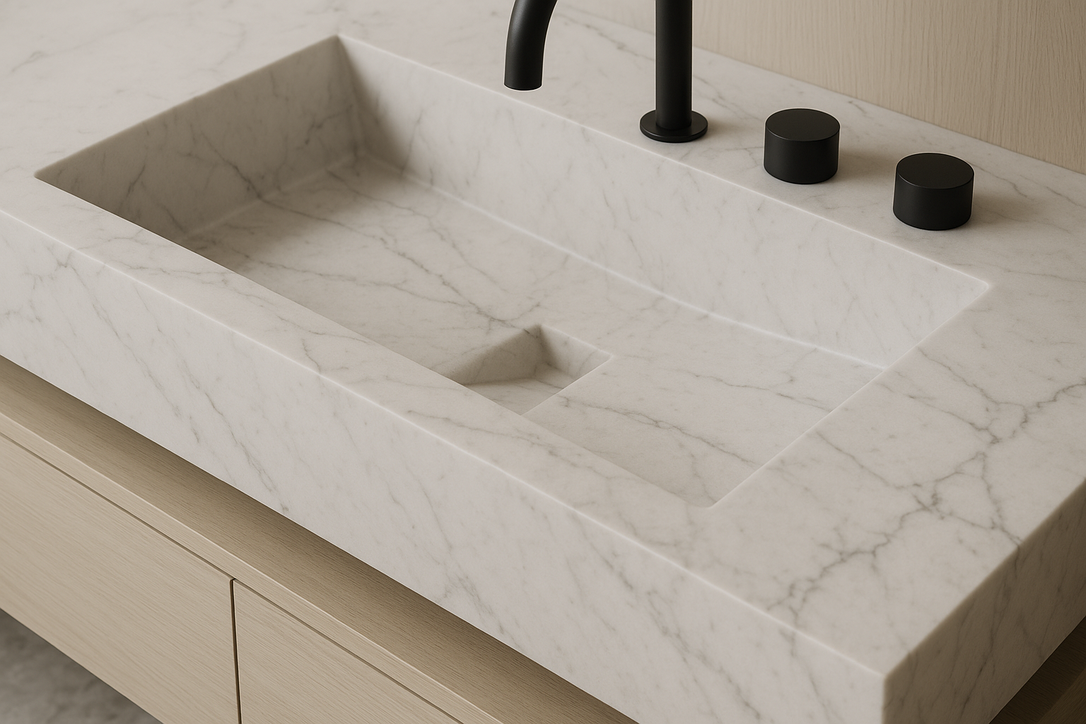 Ravé Marble Vanity - Detail View
