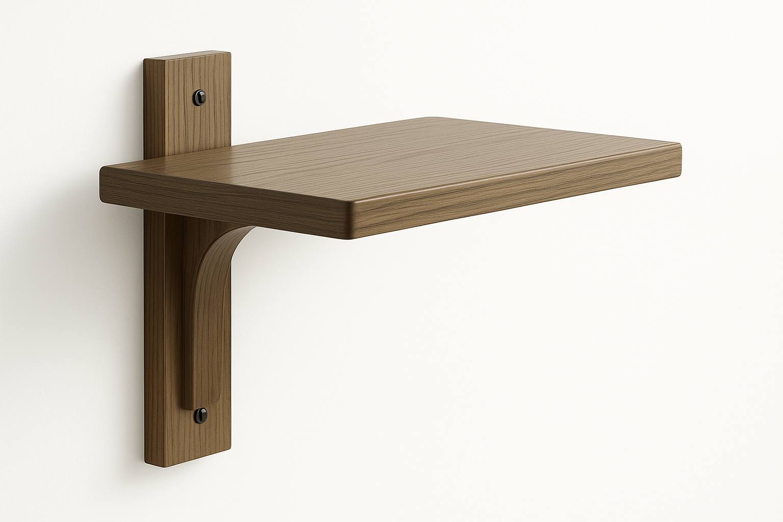 Sage Wall-Mounted Bookshelf - Side View