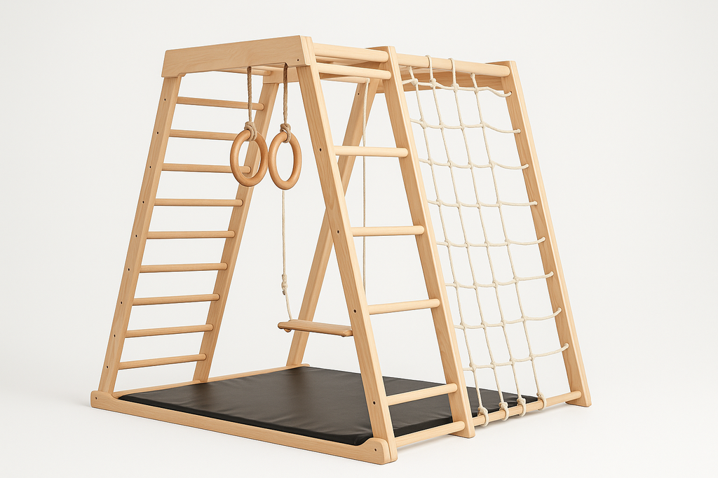 Side view of Adventure Climbing Frame