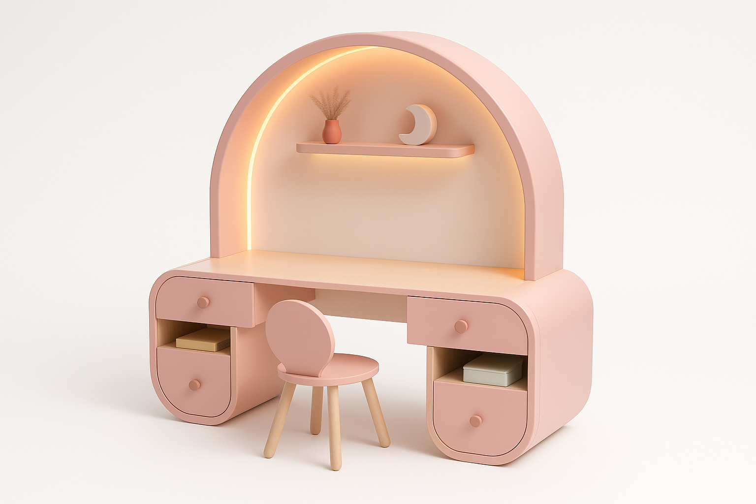 Side view of BrightStart Student Desk