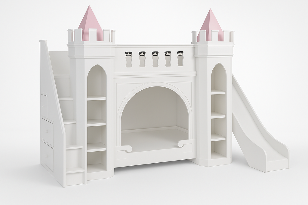 Side view of Castle Dreams Bunk Bed