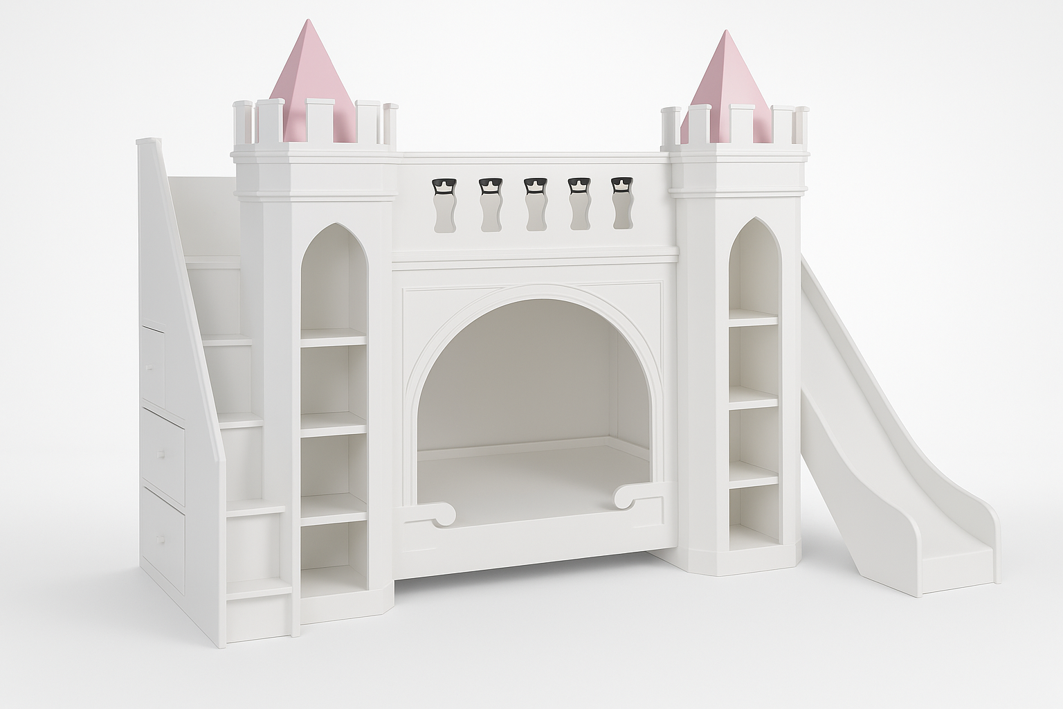 Side view of Castle Dreams Bunk Bed