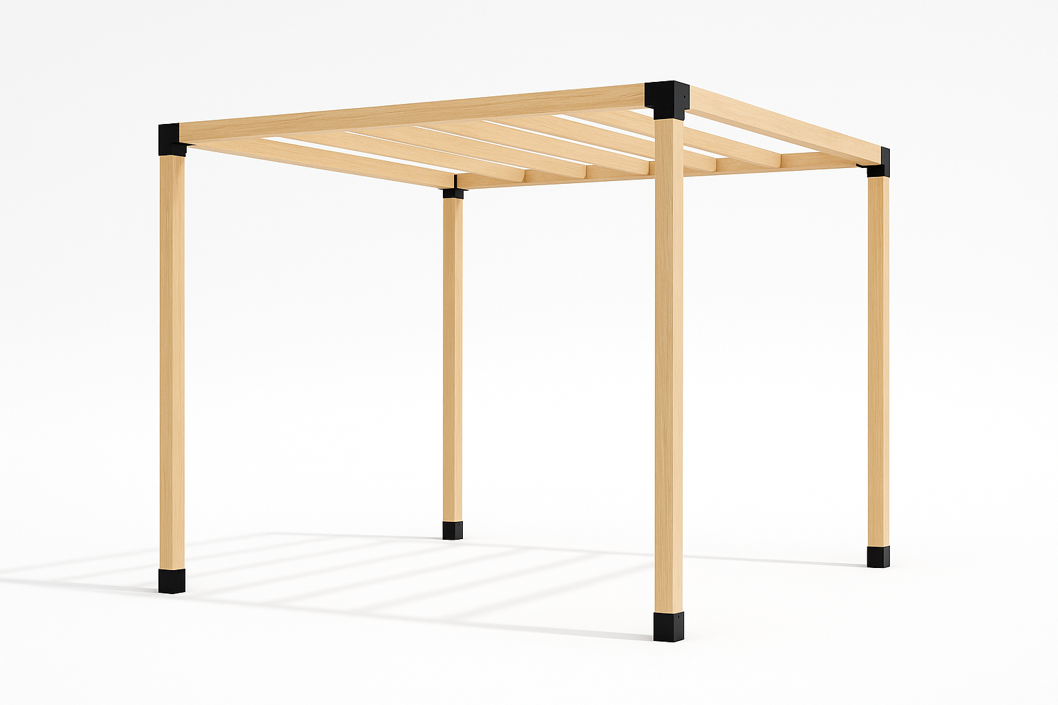 Side view of Eclipse Basic 3x3m Pergola