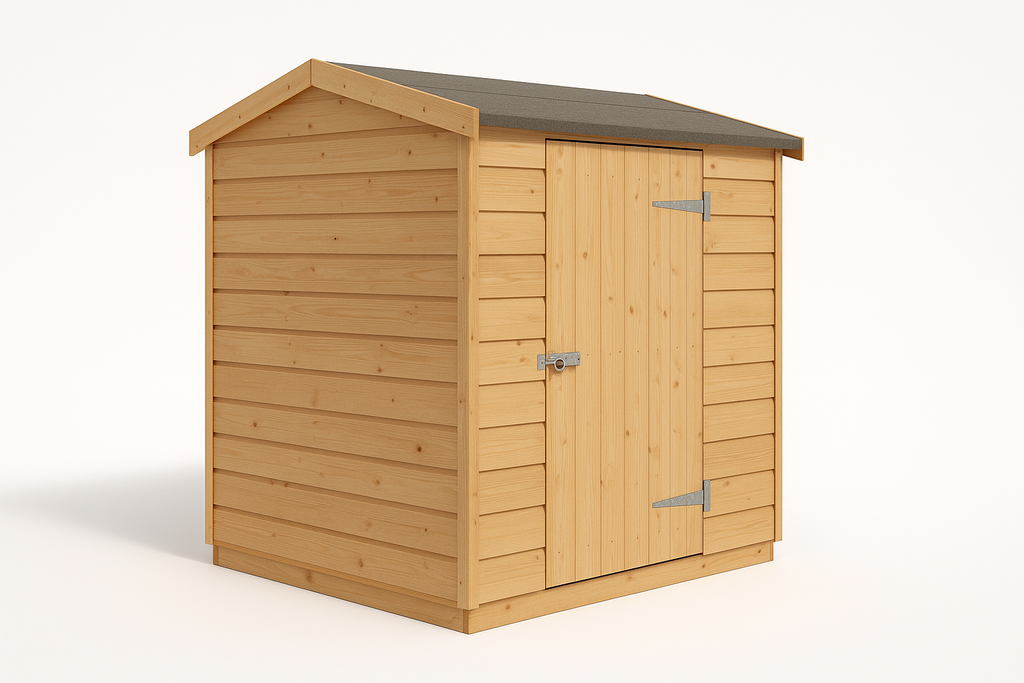 Side view of Essential Storage Shed 2x1.5m