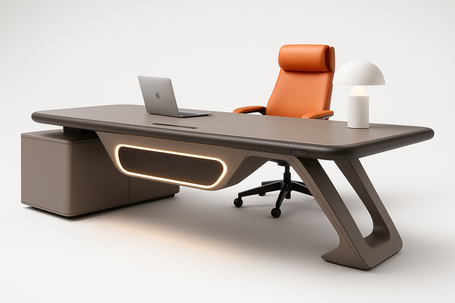 Side view of Maison Mère Automated Desk Smart Interior