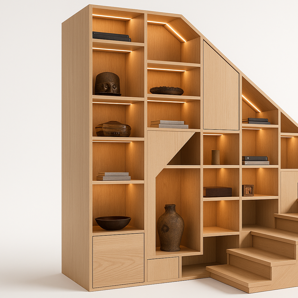 Side view of Nova Custom Under-Stair Design