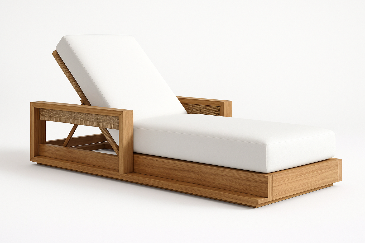 Side view of Perdue Premier Celestial Wicker Lounger