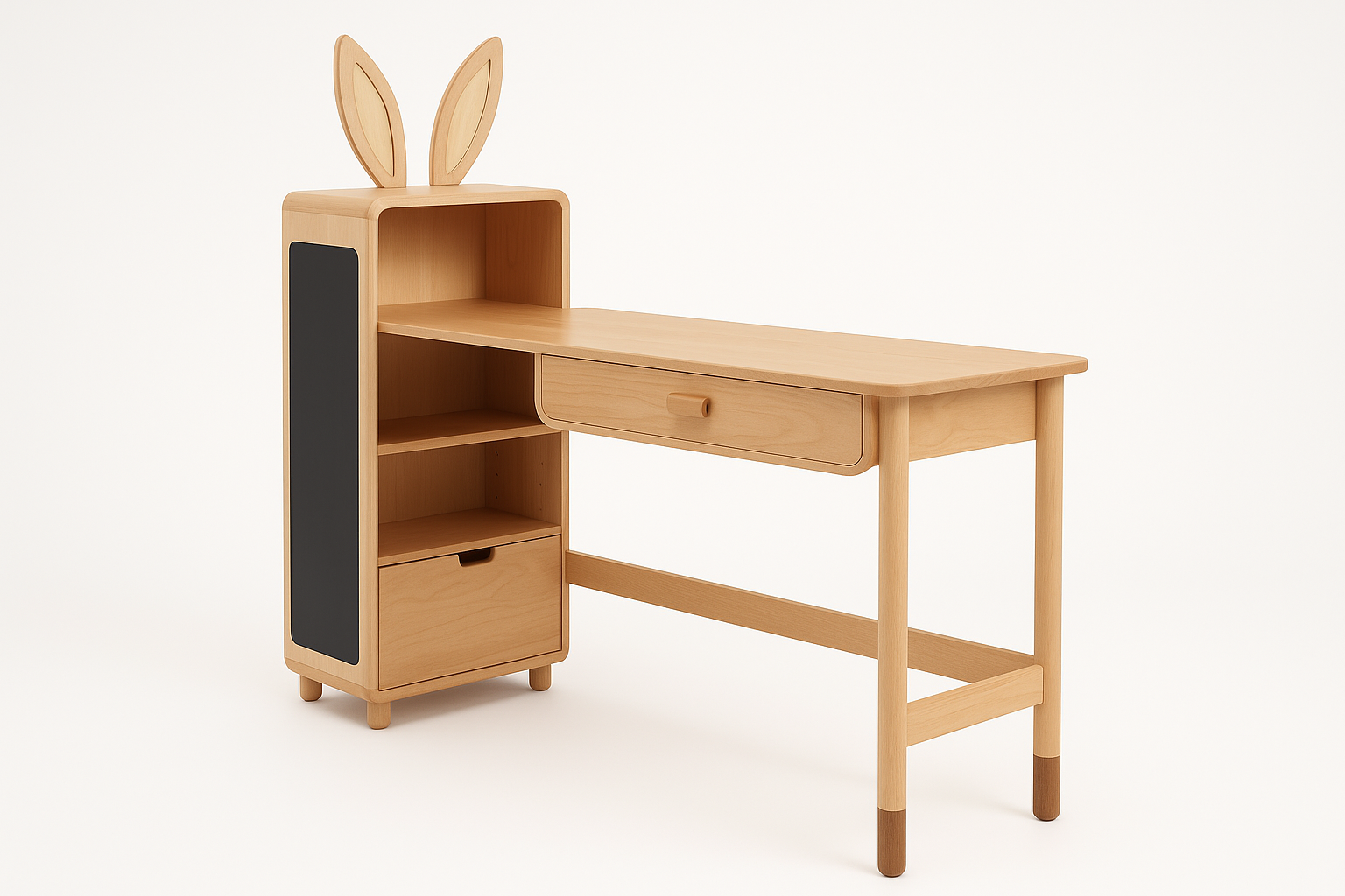 Side view of Petite Licorne Study Desk for Kids