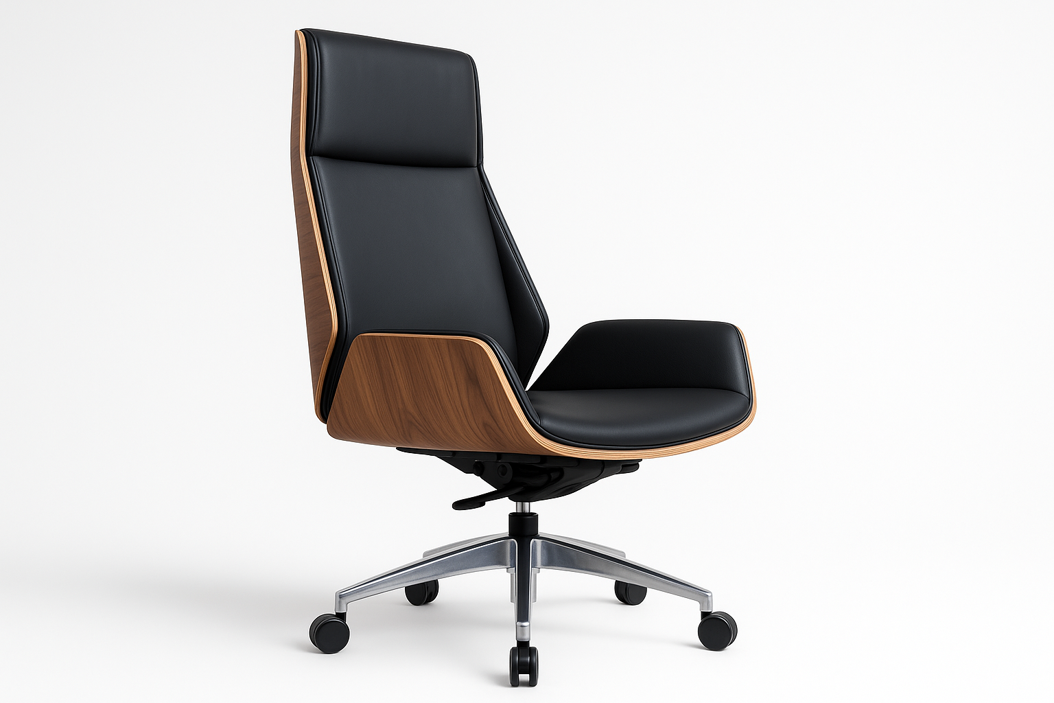 Side view of Ravé Executive Leather Chair