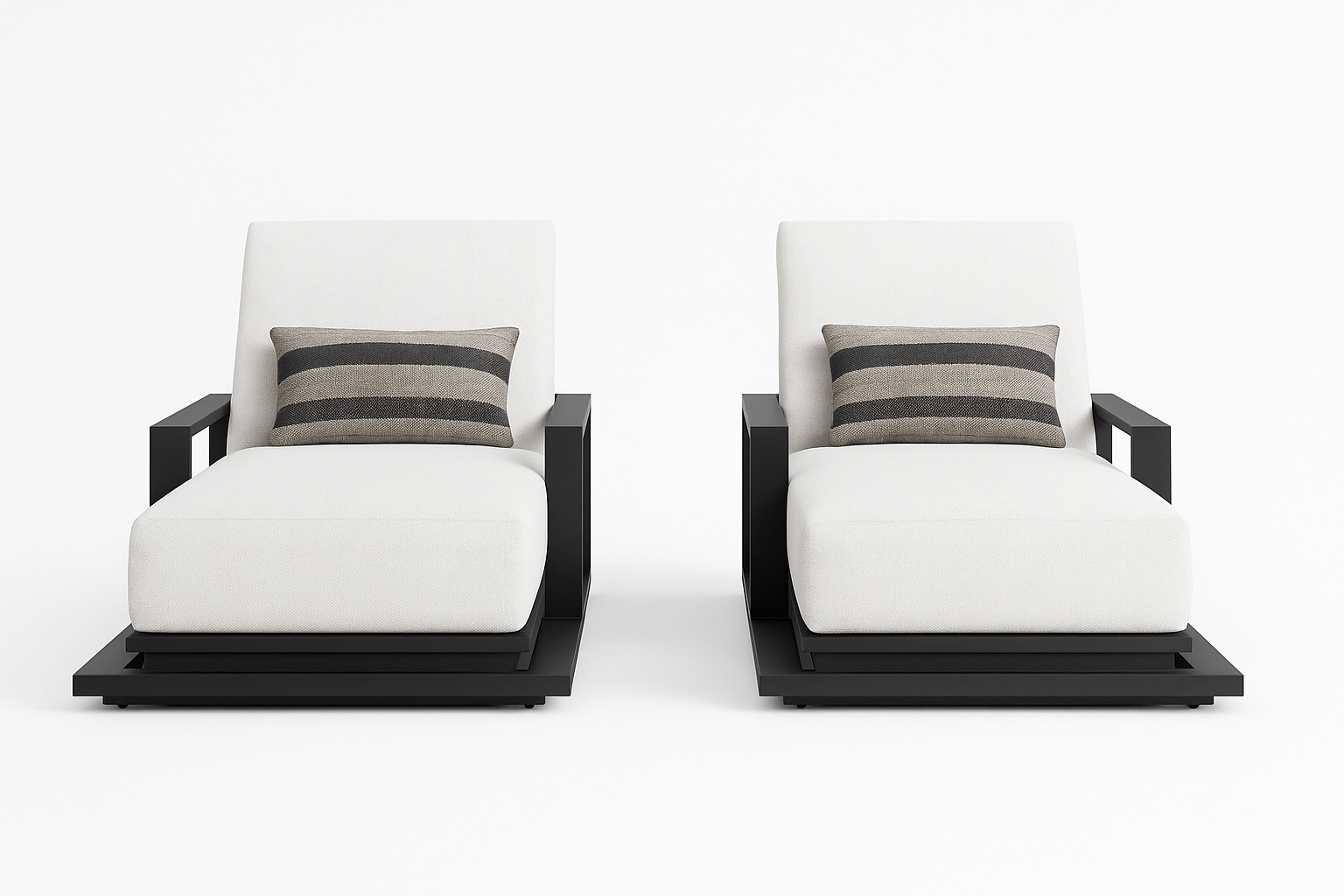 Solace Adjustable Luxury Poolside Lounger - Front View