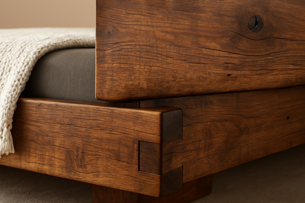 Solace Reclaimed Bed Frame - Detail Shot