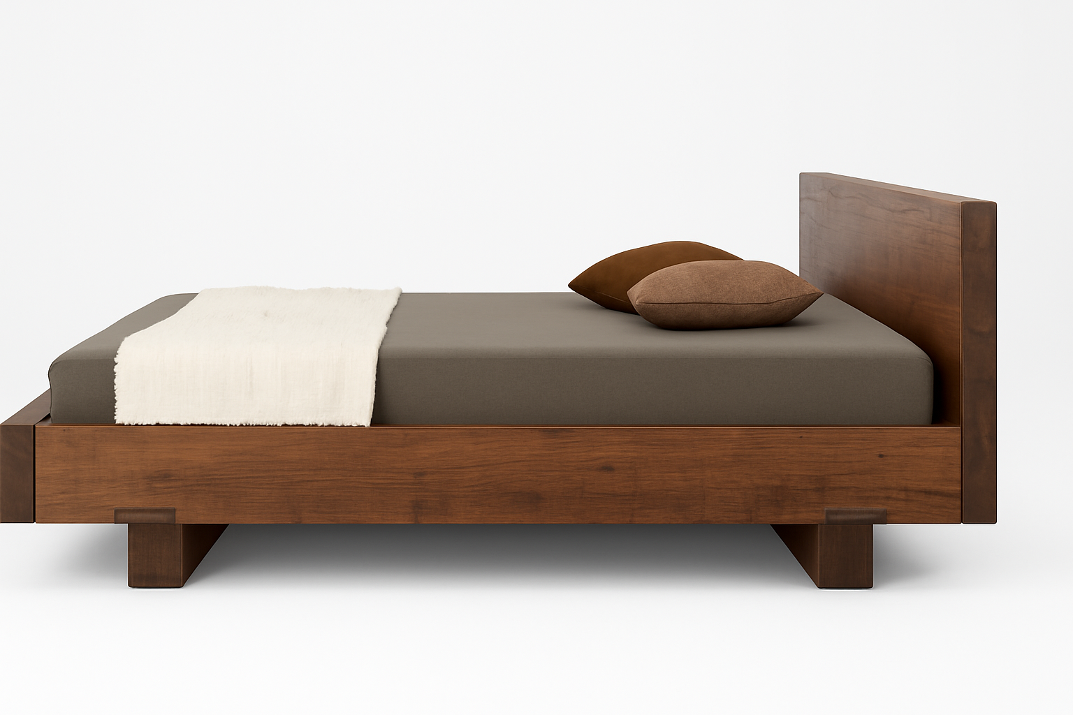 Solace Reclaimed Bed Frame - Side View