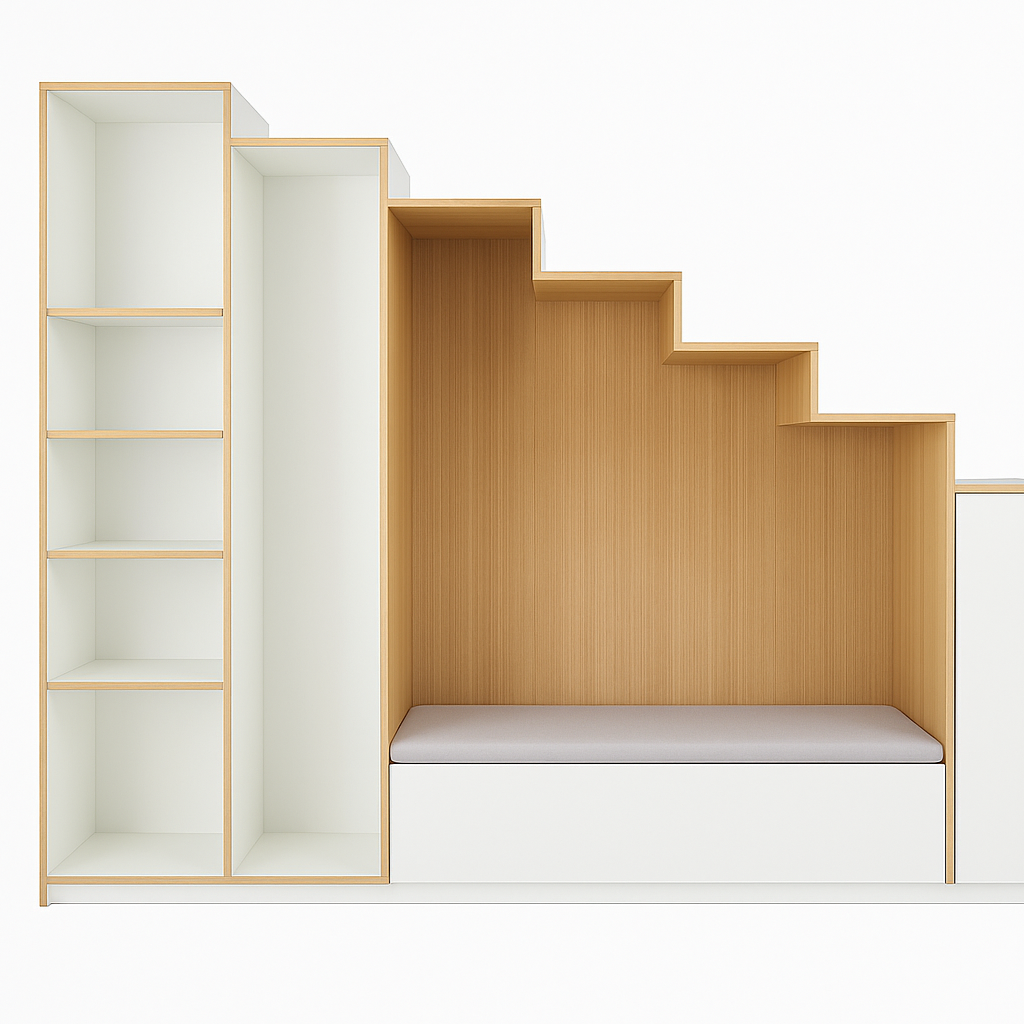Studio Garde Custom Under Stair Unit - Front View