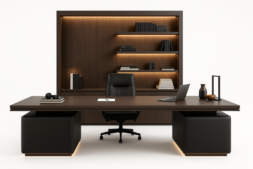 Studio Garde Professional Office Setup - Front View