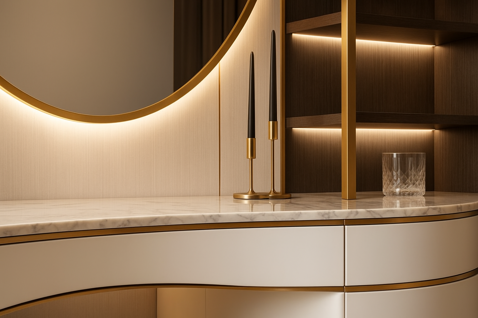 Ultra-Luxury Vanity System - Detail Shot