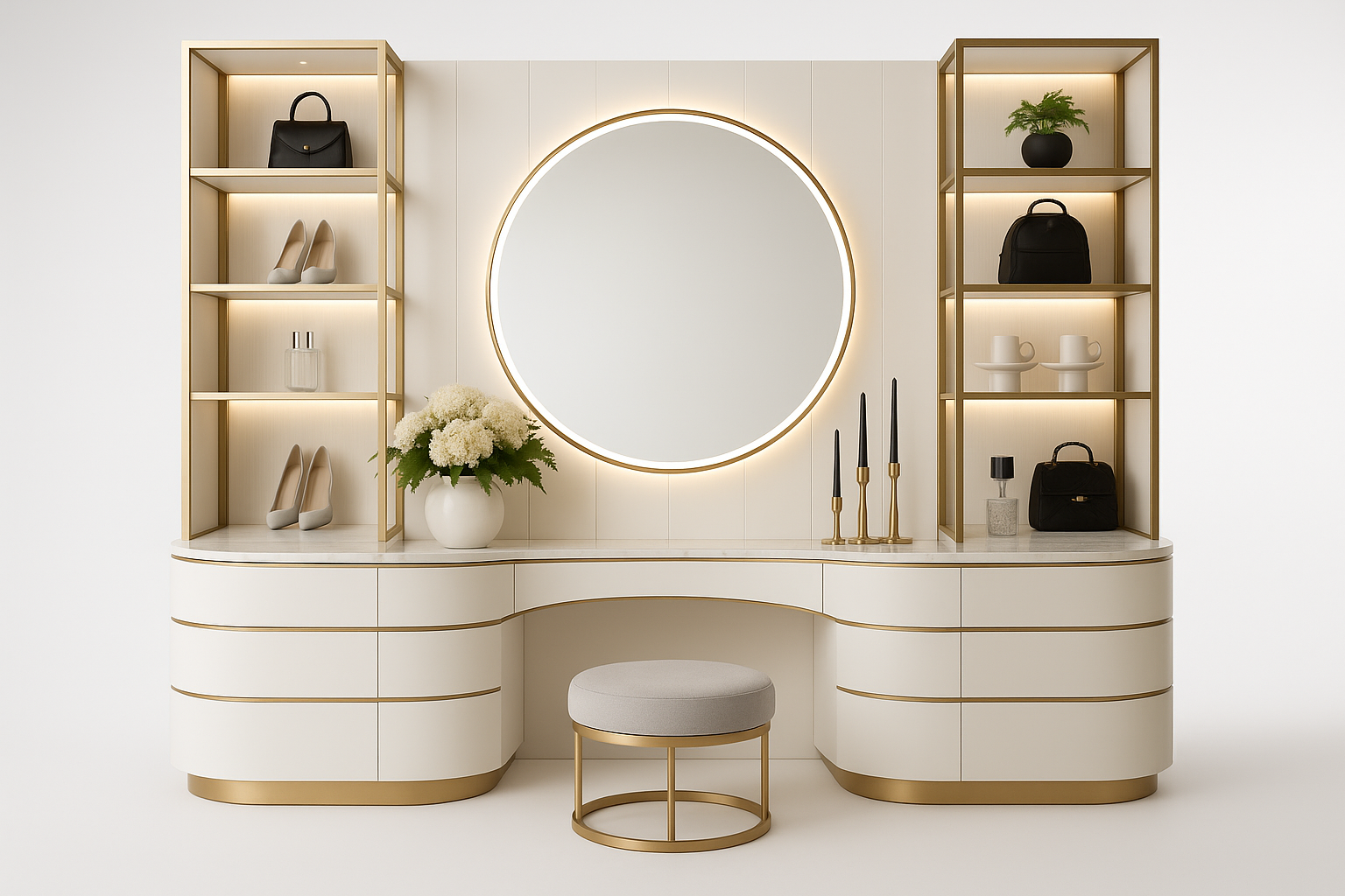 Ultra-Luxury Vanity System - Front View